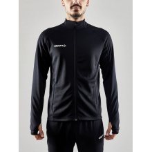 Craft Trainingsjacke Evolve Full Zip - strapazierfähige Mid-Layer-Jacke aus Stretchmaterial - schwarz Herren